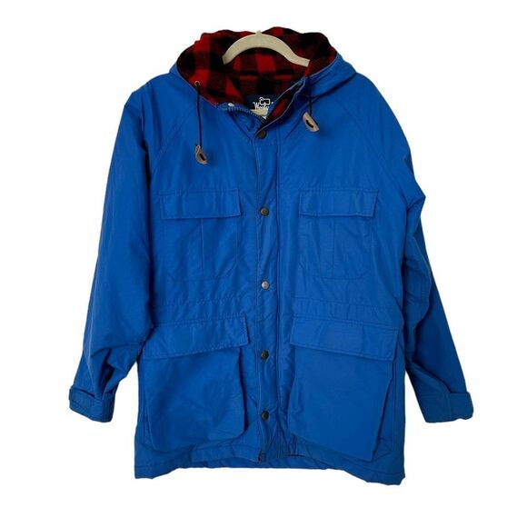 Woolrich Vintage 1970s Blue Hooded Parka | Size M - Picture 1 of 10
